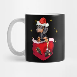 Dachshund In Pocket Christmas Gift Mug